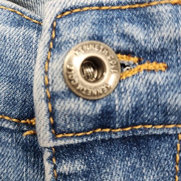 Kenneth Cole New York Jeans Mens 30X30 Blue Slim Fit Stretch Denim Casual Preppy - Picture 2 of 14